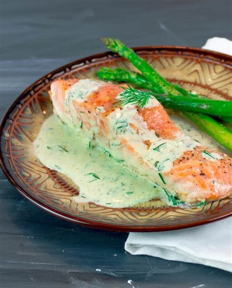 easy-pan-seared-salmon-with-creamy-dill-sauce image