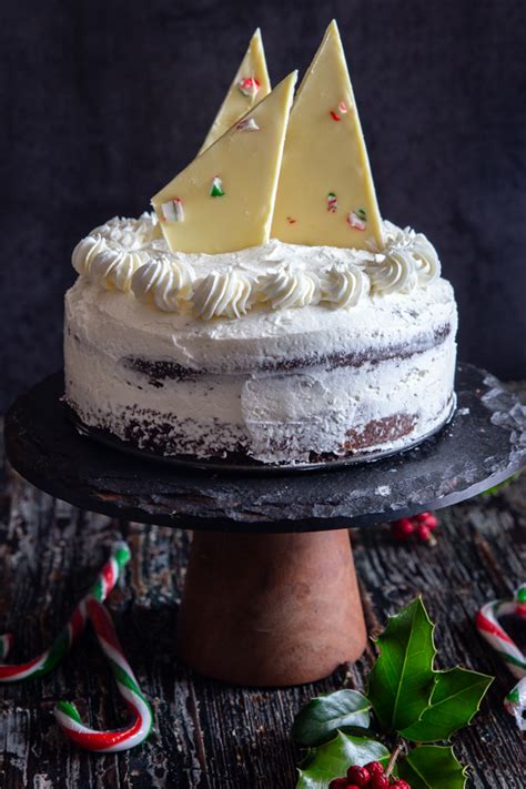homemade-small-chocolate-peppermint-cake image