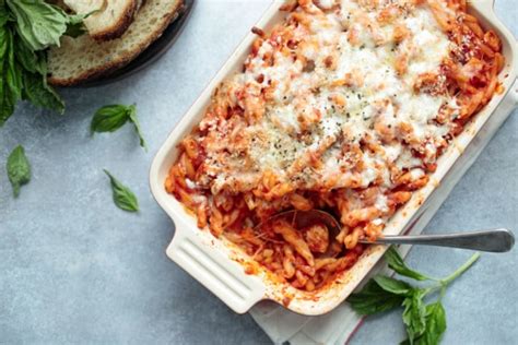 cheesy-chicken-parmesan-pasta-bake-love-and-olive-oil image