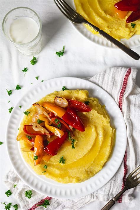 creamy-polenta-with-sauted-onions-peppers-all image