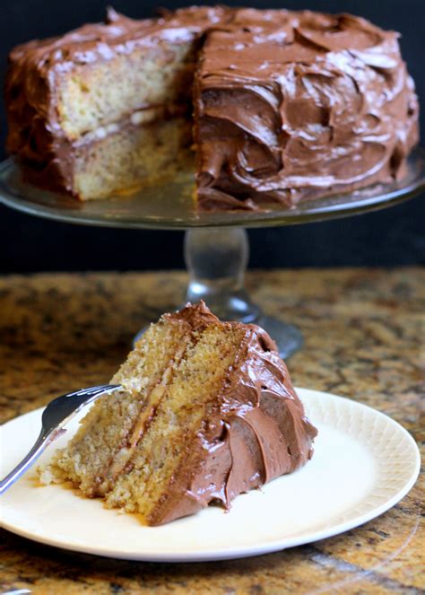 banana-layer-cake-with-chocolate-cream-cheese-frosting image