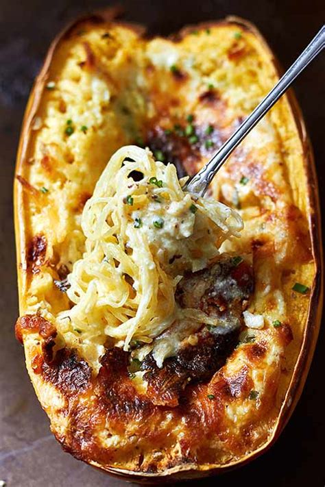 baked-four-cheese-garlic-spaghetti-squash-best image