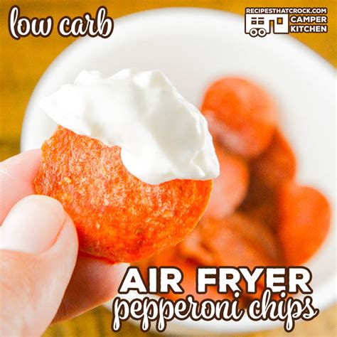 air-fryer-pepperoni-chips-low-carb-snack image