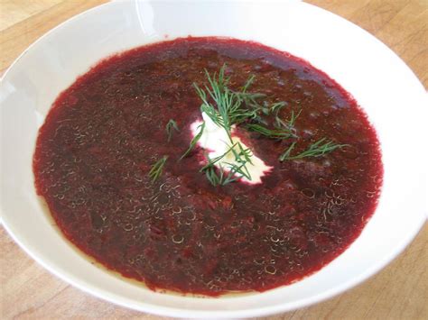chilled-beet-soup-cold-borscht-recipe-the-spruce image