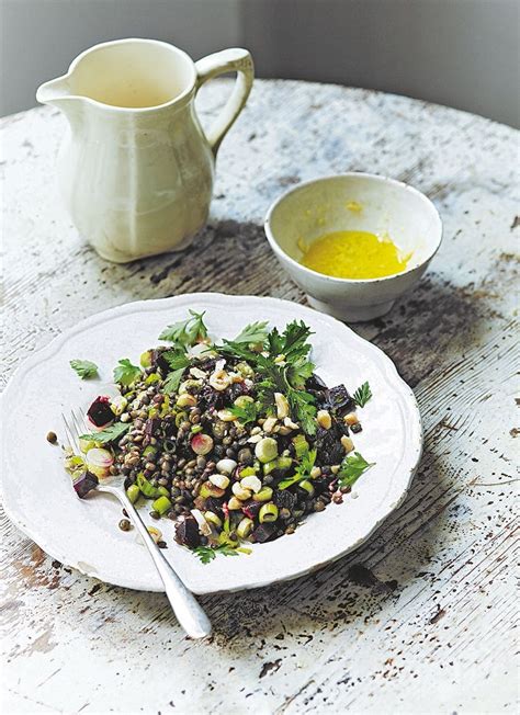 lentil-beetroot-and-hazelnut-salad-recipe-delicious image