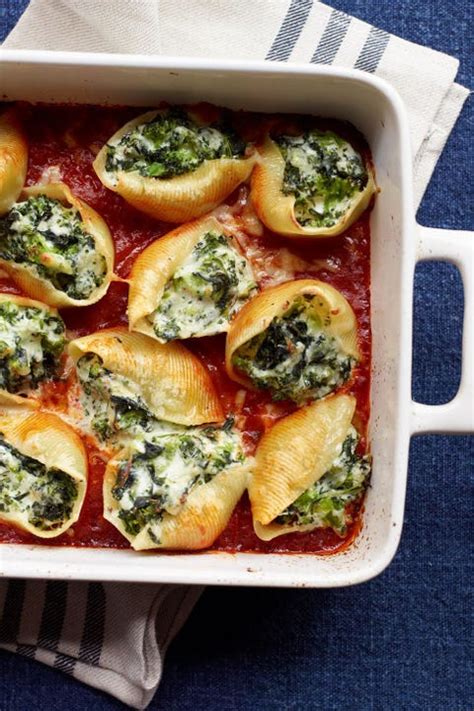 vegetable-and-three-cheese-stuffed-shells-pasta image