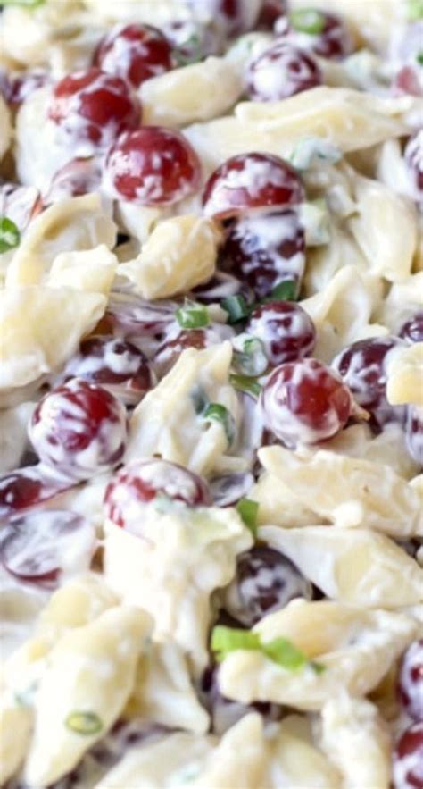 shells-and-grapes-salad-grape-salad-yummy-salad image