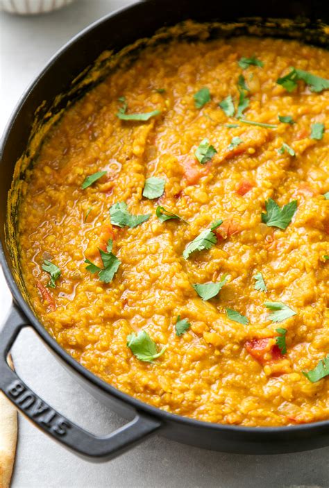 spicy-red-lentil-dal-quick-easy-recipe-the-simple image
