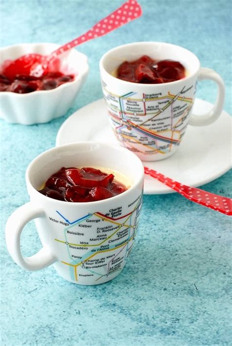 no-bake-vanilla-bean-pots-de-creme-with-fresh-cherry image