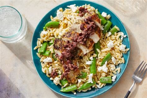 oregano-chicken-olive-tapenade-with-snap-peas image