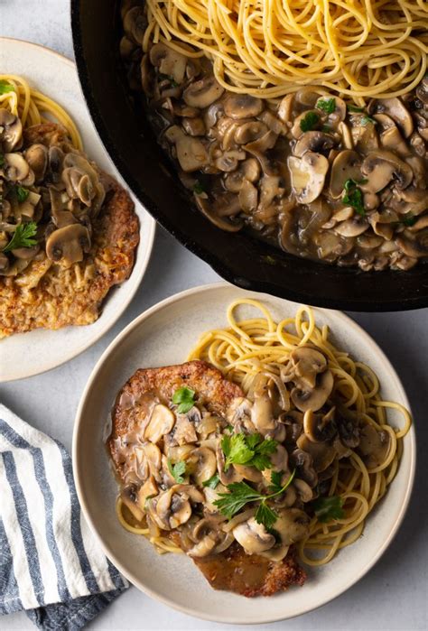 veal-scallopini-with-mushroom-sauce-a-spicy image