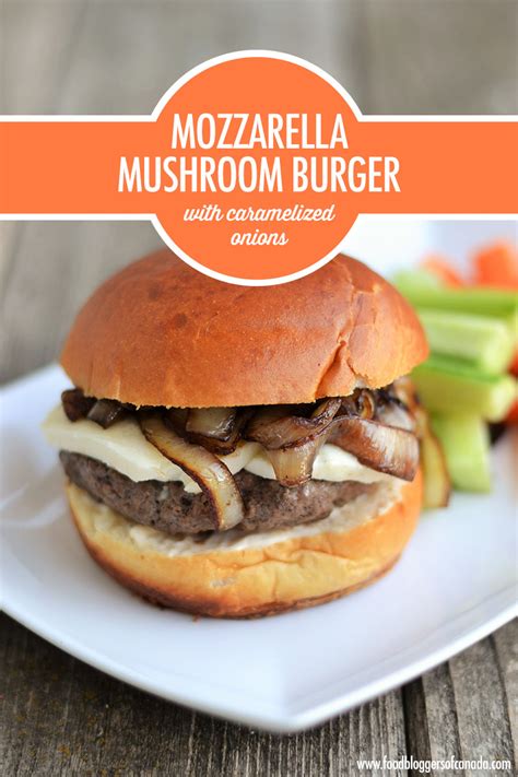mozzarella-mushroom-burger-with-caramelized-onions image