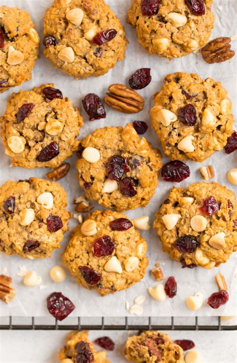 cranberry-oatmeal-cookies-with-white-chocolate-chips image