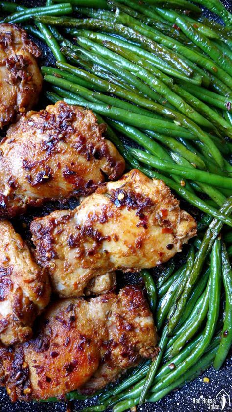 spicy-cumin-chicken-thighs-with-green-beans-red image