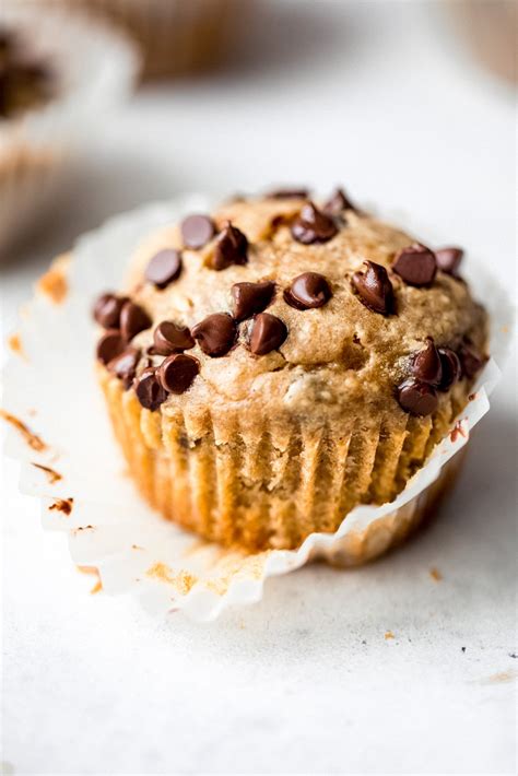 healthy-peanut-butter-banana-muffins-ambitious-kitchen image
