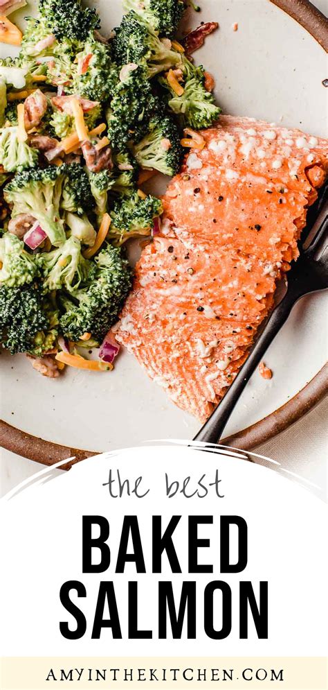 easy-baked-salmon-recipe-less-than-20-minutes-amy image