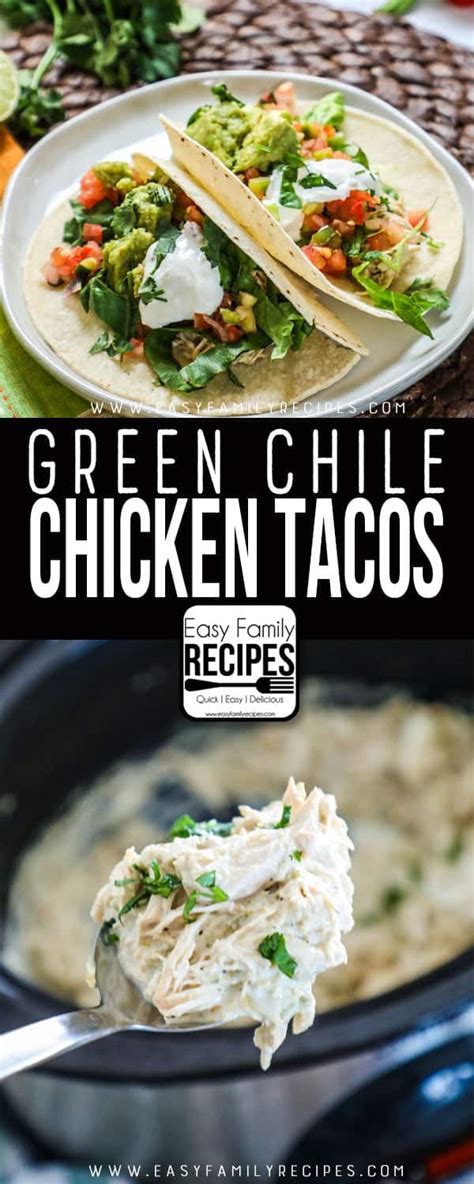 green-chile-slow-cooker-chicken-tacos-easy-family image