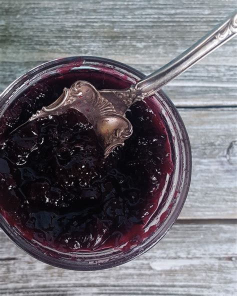 homemade-spiced-blueberry-jam-feast-in-thyme image