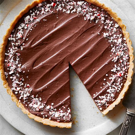 peppermint-chocolate-tart-recipe-eatingwell image