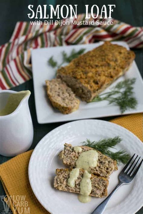 salmon-loaf-with-dill-white-sauce-low-carb-yum image