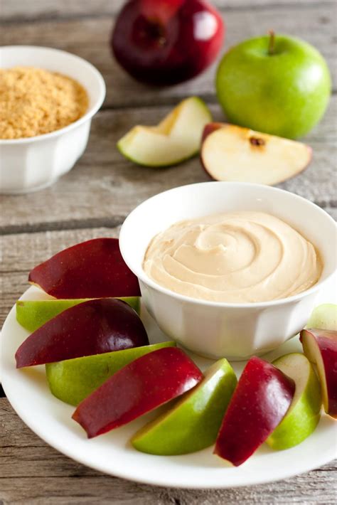 caramel-cheesecake-apple-dip-3-ingredient-3-minute image