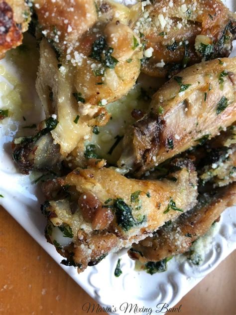 crispy-oven-baked-garlic-parmesan-wings-marias image