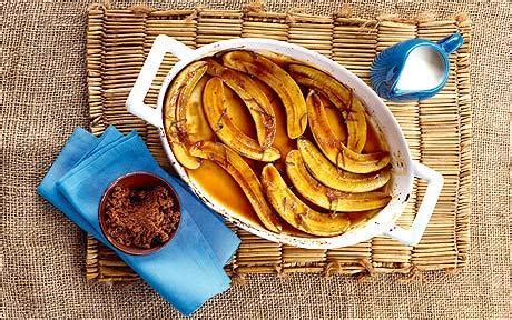 brown-sugar-baked-bananas-with-rum-and-lime-the image