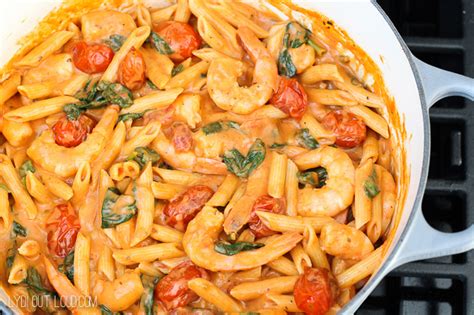 shrimp-penne-with-creamy-rosa-pasta-sauce-lydi-out image