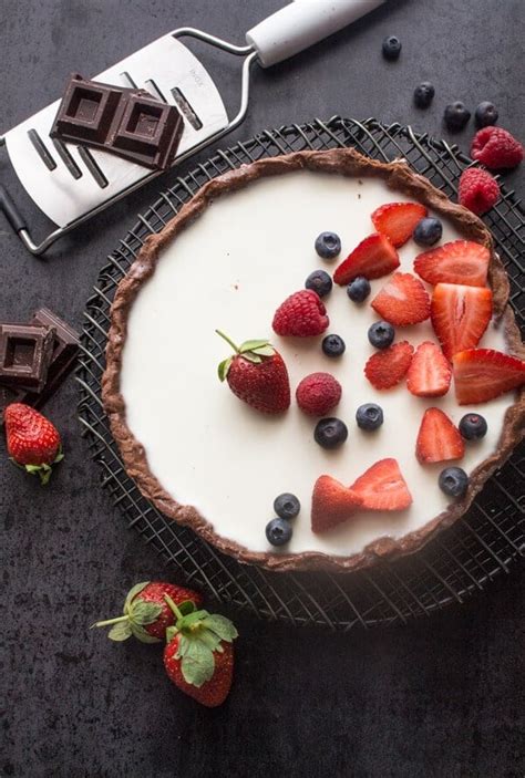 chocolate-vanilla-berry-panna-cotta-tart-recipe-an image