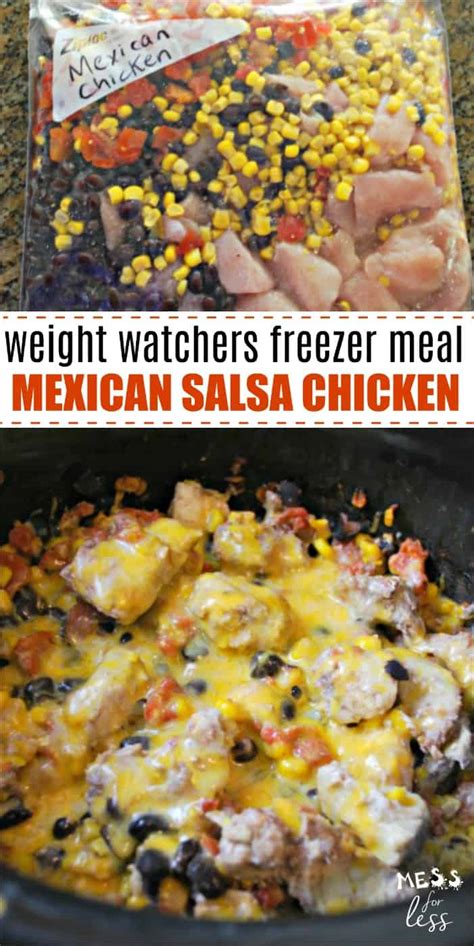 weight-watchers-salsa-chicken-make-ahead-freezer-meal image
