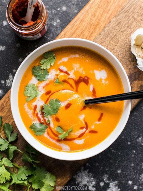 thai-coconut-curry-carrot-soup-vegan-budget-bytes image
