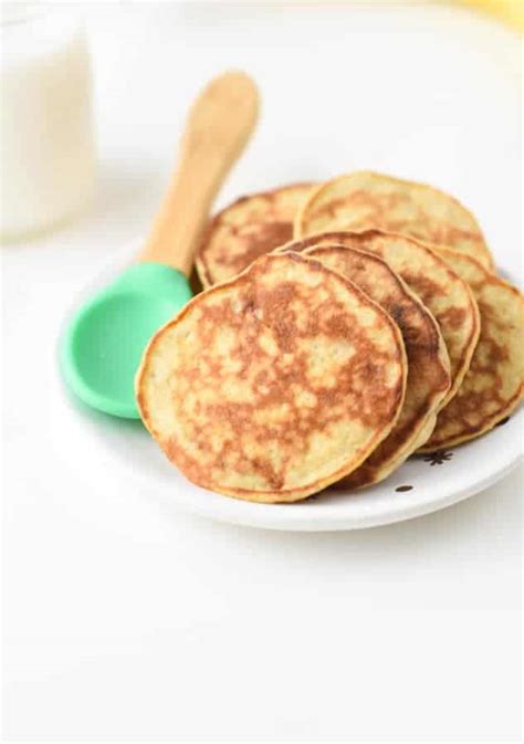 3-ingredient-baby-banana-pancakes-egg-free-dairy-free image