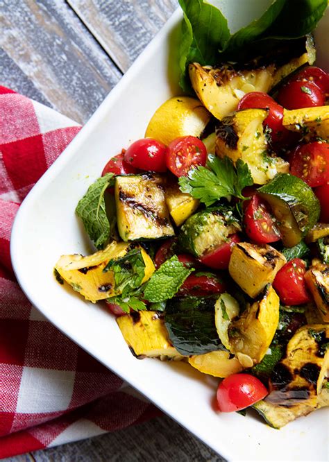 charred-summer-squash-salad-italian-food-forever image