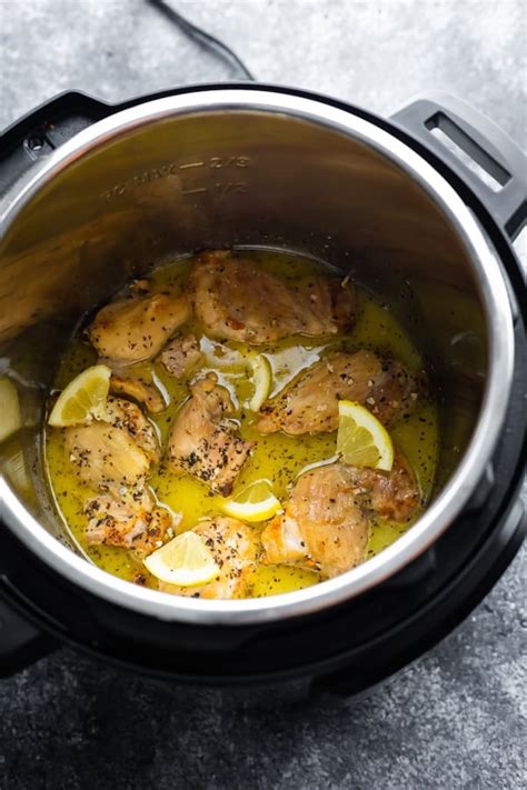 instant-pot-lemon-garlic-chicken-thighs-sweet-peas-and image