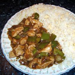 chicken-with-green-peppers-in-black-bean-sauce-bakespace image