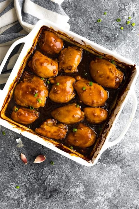 baked-honey-garlic-chicken-thighs-sweet-peas-and image