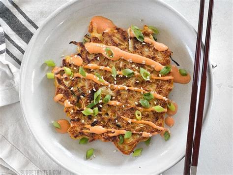 savory-cabbage-pancakes-okonomiyaki-budget-bytes image