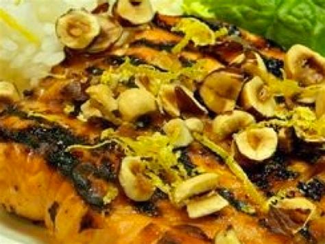 grilled-salmon-with-lemon-hazelnut-sauce-oregon image