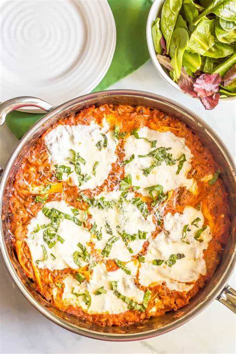 easy-healthy-one-pot-lasagna-family-food-on-the-table image