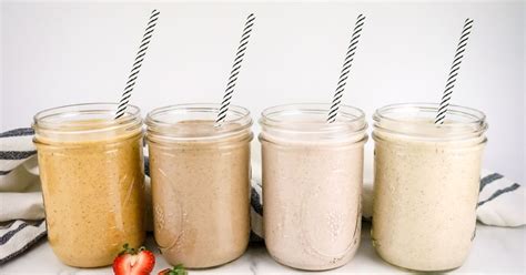 four-overnight-oatmeal-smoothies image