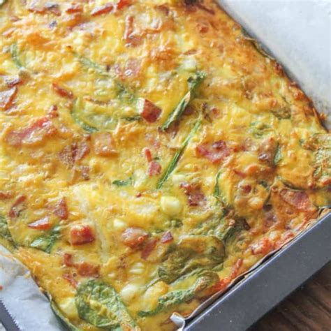 spinach-bacon-hashbrown-breakfast-casserole image