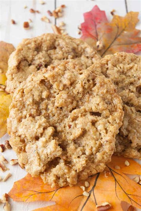 maple-pecan-oatmeal-cookies-mindees-cooking image