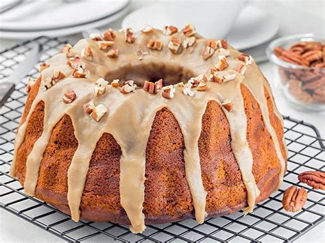 sweet-potato-pecan-pound-cake-with-caramel-icing image