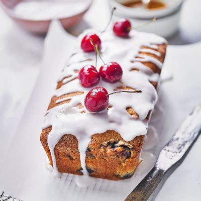 cherry-almond-loaf-food image