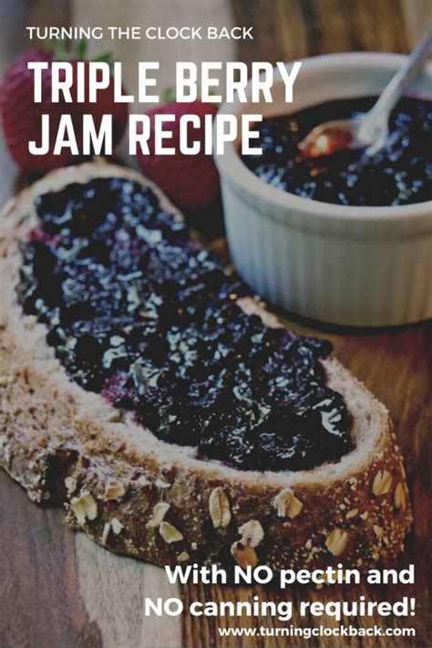 triple-berry-jam-recipe-with-no-pectin-turning-the image