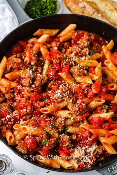 quick-and-easy-sausage-pasta-spend-with-pennies image