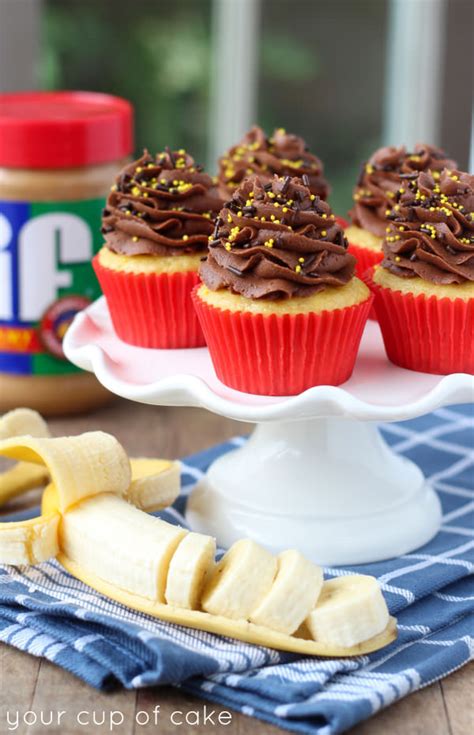 banana-chocolate-peanut-butter-cupcakes-your-cup image