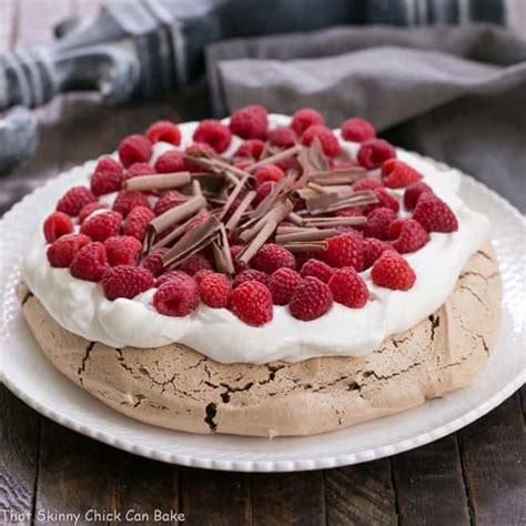 chocolate-raspberry-pavlova-that-skinny-chick-can-bake image