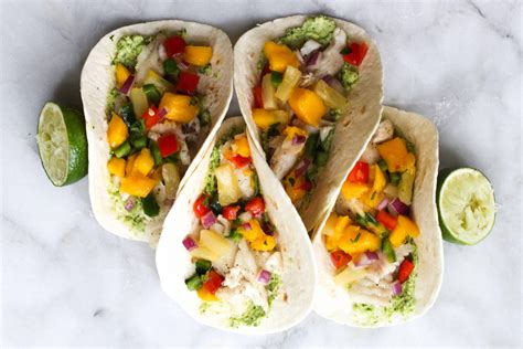 fish-tacos-with-pineapple-mango-salsa-the-culinary image