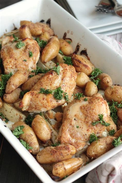 potato-and-fennel-baked-chicken-casserole-physical image
